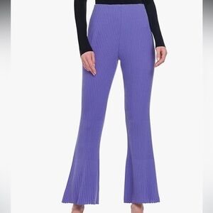 NWT Wolford Lavender Wool Ribbed Flare Pants M